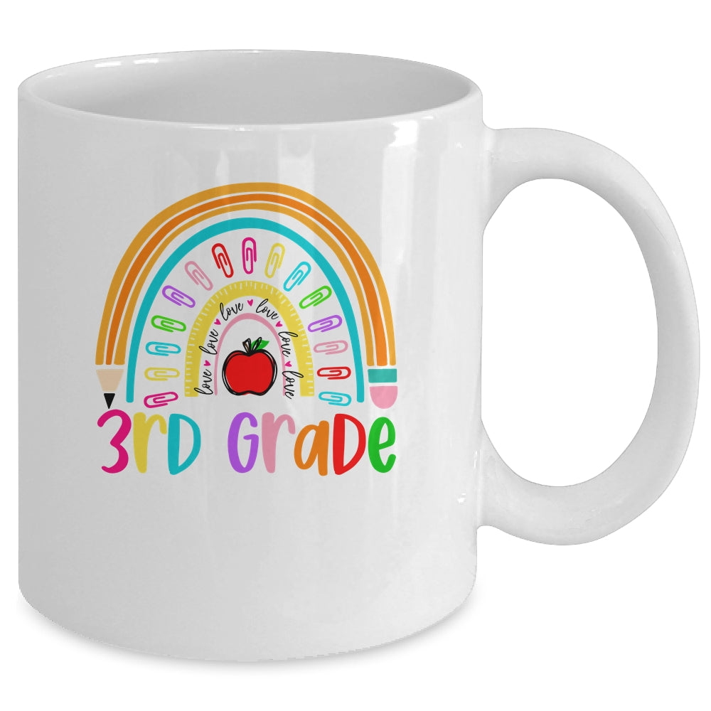 3rd Teacher Rainbow First Day Of Back To School Mug | siriusteestore