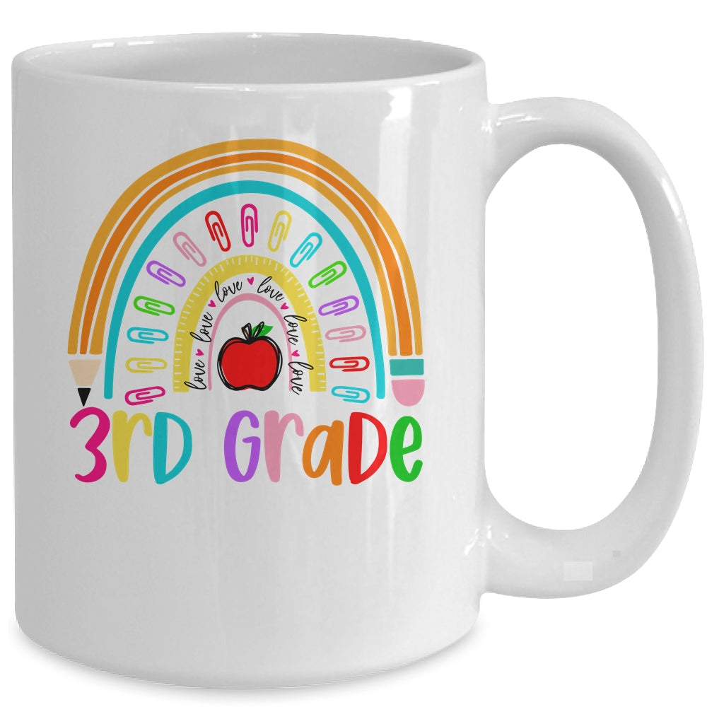 3rd Teacher Rainbow First Day Of Back To School Mug | siriusteestore