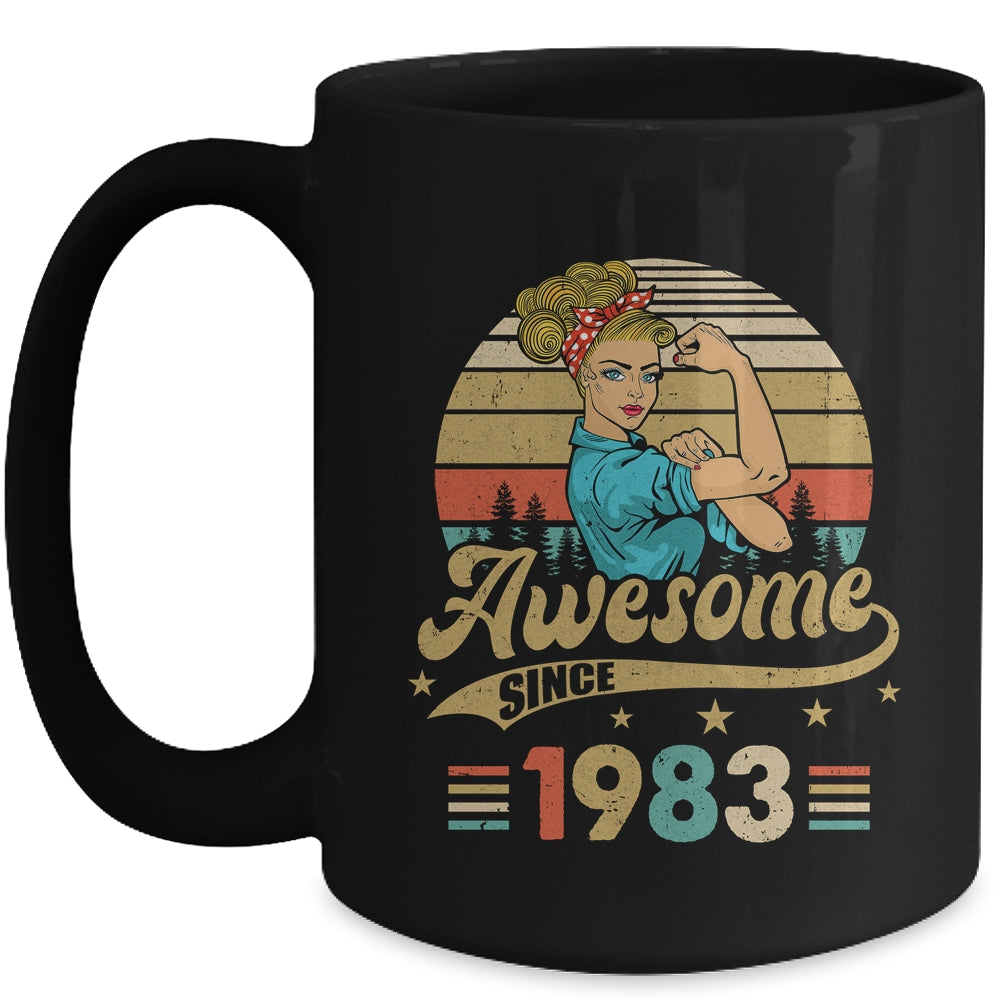 40 Year Old Awesome Since 1983 40th Birthday Women Mug | siriusteestore