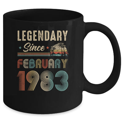 40 Years Old Legendary Since February 1983 40th Birthday Mug | siriusteestore