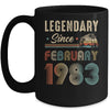 40 Years Old Legendary Since February 1983 40th Birthday Mug | siriusteestore