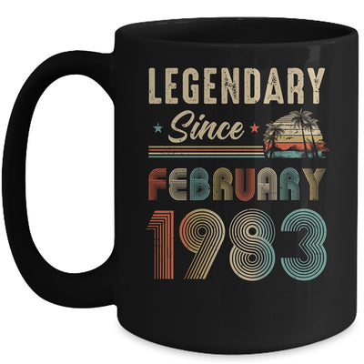 40 Years Old Legendary Since February 1983 40th Birthday Mug | siriusteestore
