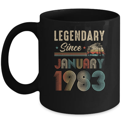 40 Years Old Legendary Since January 1983 40th Birthday Mug | siriusteestore