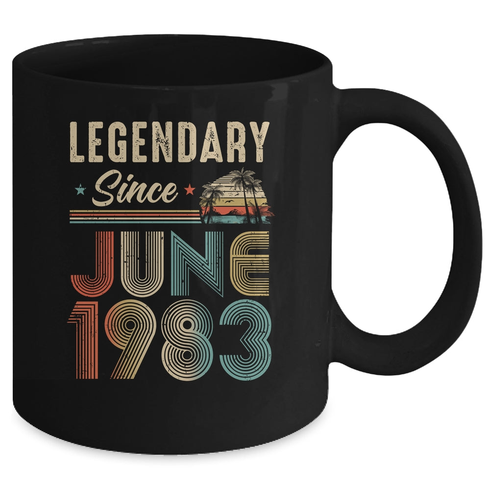 40 Years Old Legendary Since June 1983 40th Birthday Mug | siriusteestore
