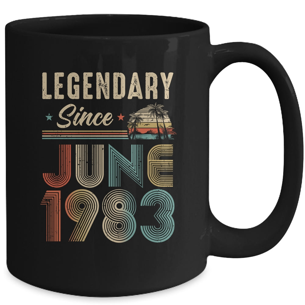 40 Years Old Legendary Since June 1983 40th Birthday Mug | siriusteestore