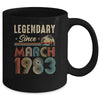 40 Years Old Legendary Since March 1983 40th Birthday Mug | siriusteestore
