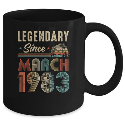 40 Years Old Legendary Since March 1983 40th Birthday Mug | siriusteestore