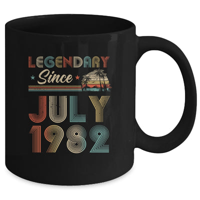 40th Birthday 40 Years Old Legendary Since July 1982 Mug | siriusteestore