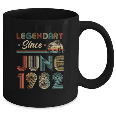 40th Birthday 40 Years Old Legendary Since June 1982 Mug | siriusteestore