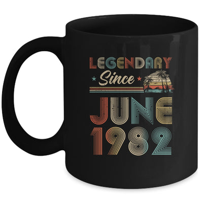 40th Birthday 40 Years Old Legendary Since June 1982 Mug | siriusteestore