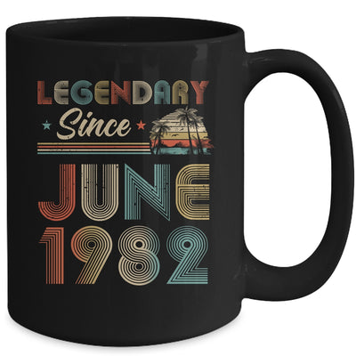 40th Birthday 40 Years Old Legendary Since June 1982 Mug | siriusteestore