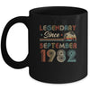 40th Birthday 40 Years Old Legendary Since September 1982 Mug | siriusteestore