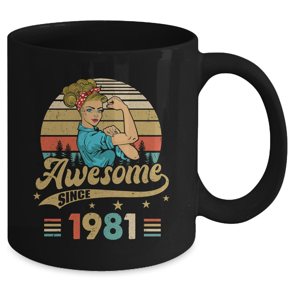 42 Year Old Awesome Since 1981 42nd Birthday Women Mug | siriusteestore