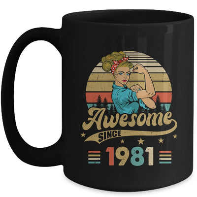 42 Year Old Awesome Since 1981 42nd Birthday Women Mug | siriusteestore