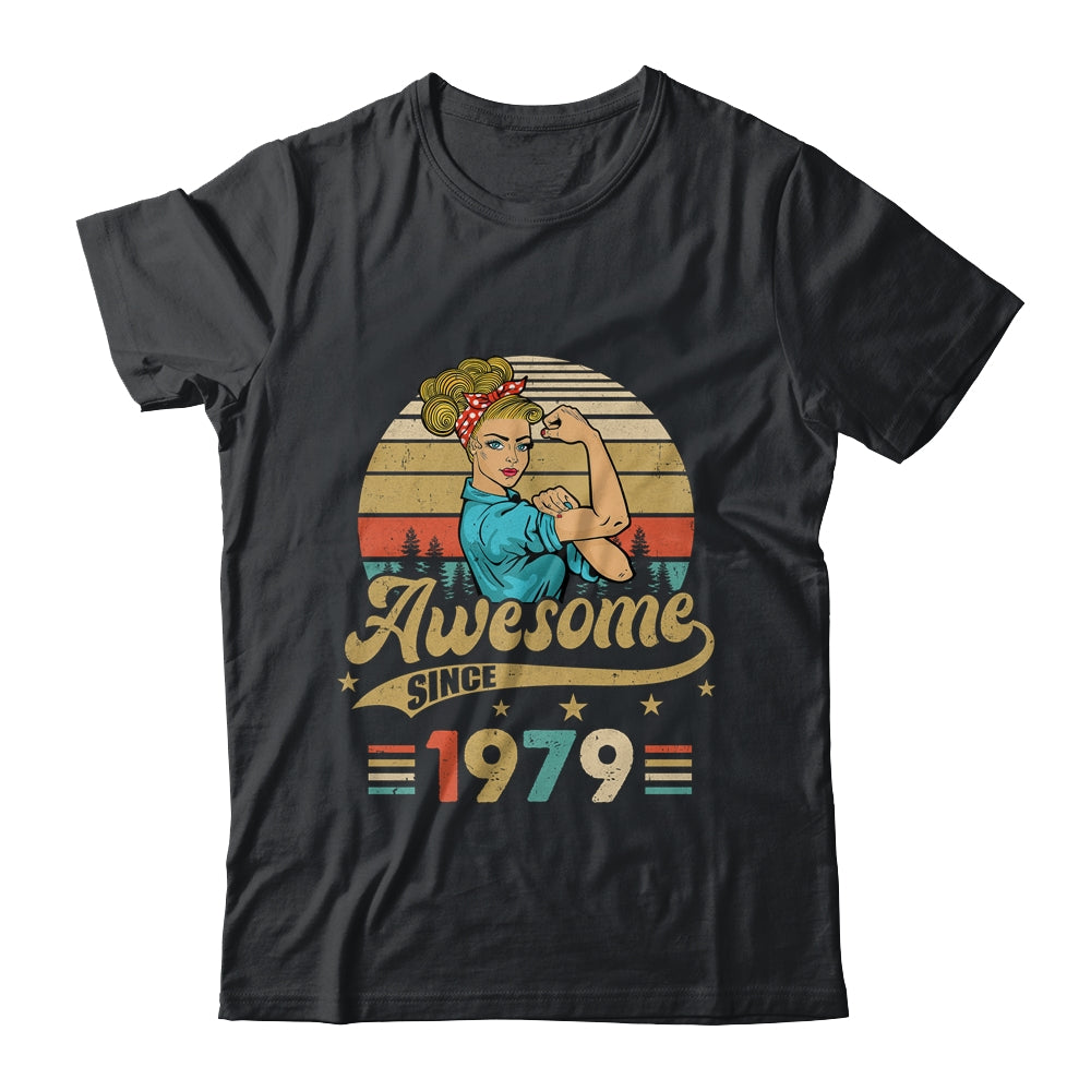 44 Year Old Awesome Since 1979 44th Birthday Women Shirt & Tank Top | siriusteestore