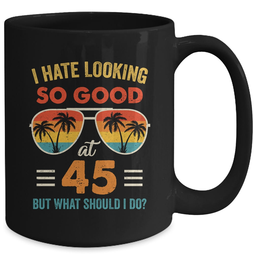 45 Birthday For Men Women 45th Anniversary For Him Her Mug | siriusteestore