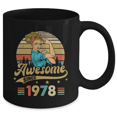 45 Year Old Awesome Since 1978 45th Birthday Women Mug | siriusteestore