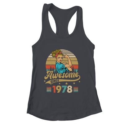 45 Year Old Awesome Since 1978 45th Birthday Women Shirt & Tank Top | siriusteestore