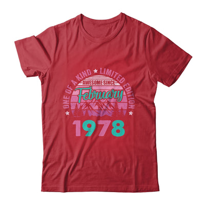 45 Years Old Awesome Since February 1978 45th Birthday Women Shirt & Tank Top | siriusteestore