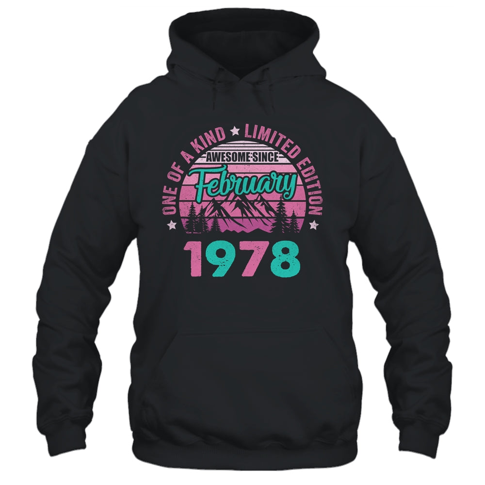 45 Years Old Awesome Since February 1978 45th Birthday Women Shirt & Tank Top | siriusteestore