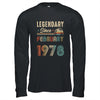 45 Years Old Legendary Since February 1978 45th Birthday Shirt & Hoodie | siriusteestore