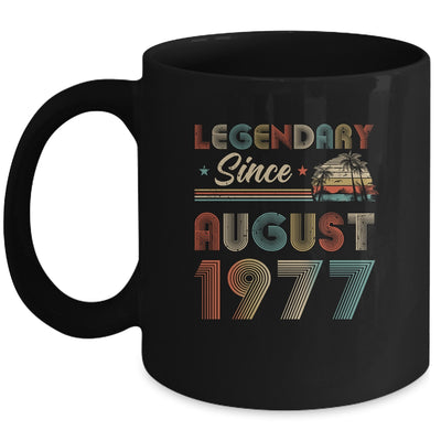 45th Birthday 45 Years Old Legendary Since August 1977 Mug | siriusteestore