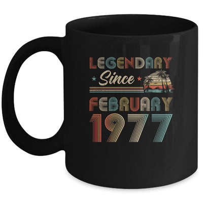 45th Birthday 45 Years Old Legendary Since February 1977 Mug | siriusteestore
