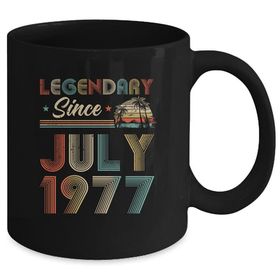 45th Birthday 45 Years Old Legendary Since July 1977 Mug | siriusteestore