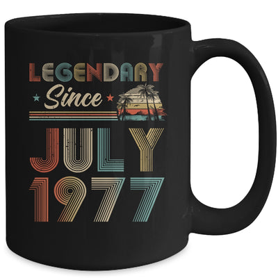 45th Birthday 45 Years Old Legendary Since July 1977 Mug | siriusteestore