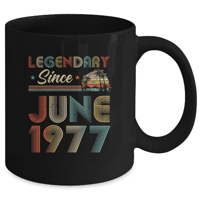 45th Birthday 45 Years Old Legendary Since June 1977 Mug | siriusteestore