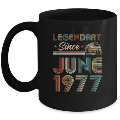 45th Birthday 45 Years Old Legendary Since June 1977 Mug | siriusteestore