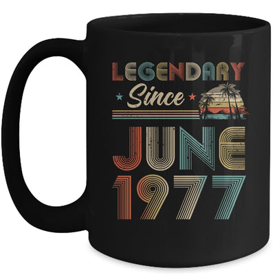 45th Birthday 45 Years Old Legendary Since June 1977 Mug | siriusteestore