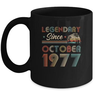 45th Birthday 45 Years Old Legendary Since October 1977 Mug | siriusteestore