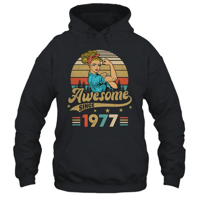 46 Year Old Awesome Since 1977 46th Birthday Women Shirt & Tank Top | siriusteestore
