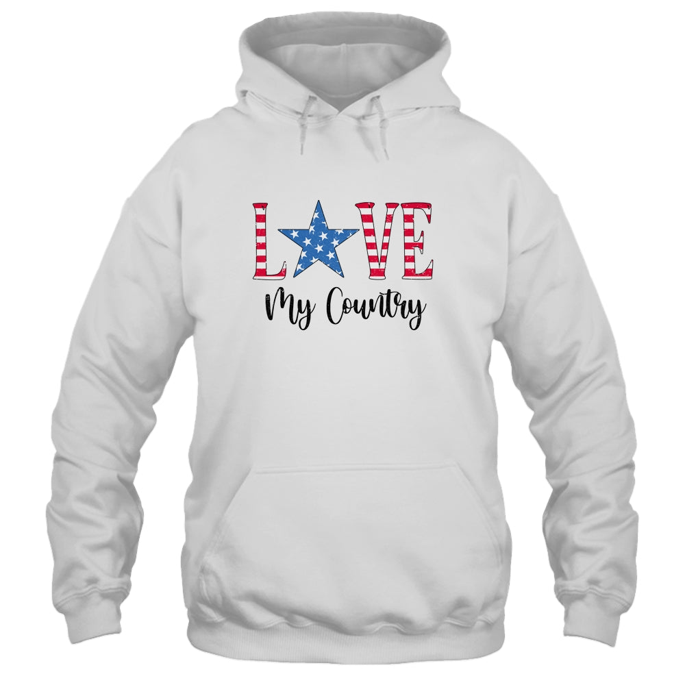 4Th Of July Independence Day Patriotic Love My Country Shirt & Tank Top | siriusteestore