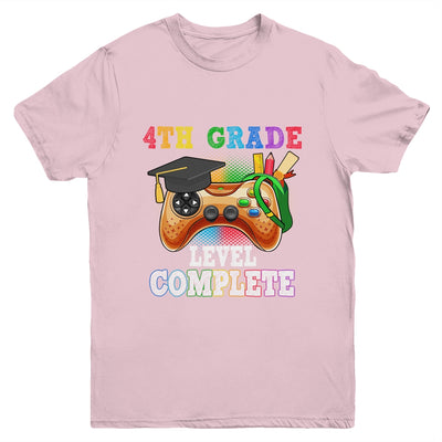 4th Grade Level Complete Last Day Of School Graduation Youth Shirt | siriusteestore