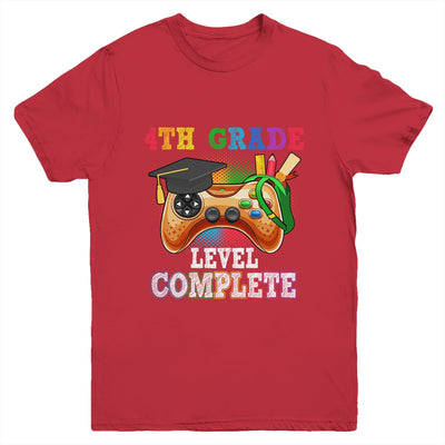 4th Grade Level Complete Last Day Of School Graduation Youth Shirt | siriusteestore