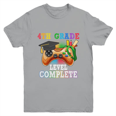4th Grade Level Complete Last Day Of School Graduation Youth Shirt | siriusteestore