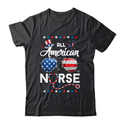 4th Of July All American Nurse Independence Day Shirt & Tank Top | Siriustee.com