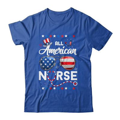 4th Of July All American Nurse Independence Day Shirt & Tank Top | Siriustee.com