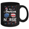 4th Of July All American Nurse Independence Day Mug | siriusteestore