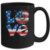 4th Of July Love Sunflower Patriotic American Flag Mug | siriusteestore