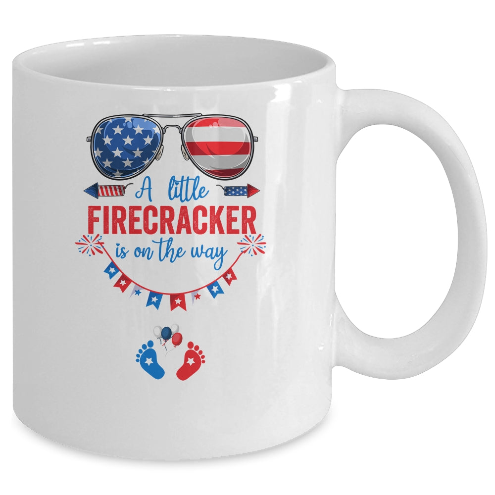 4th Of July Pregnancy Announcement Couples Baby Mug | siriusteestore