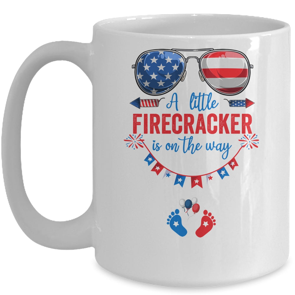 4th Of July Pregnancy Announcement Couples Baby Mug | siriusteestore