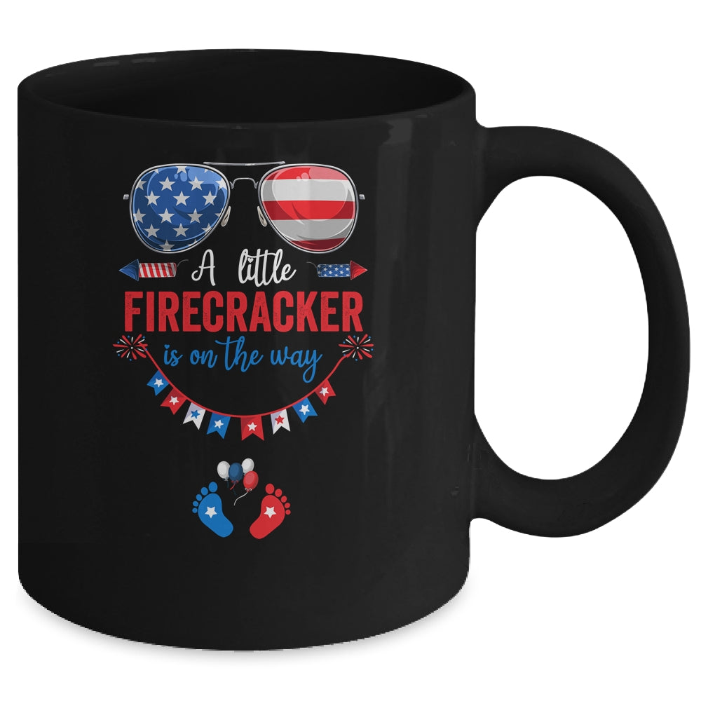 4th Of July Pregnancy Announcement Couples Baby Reveal Mug | siriusteestore