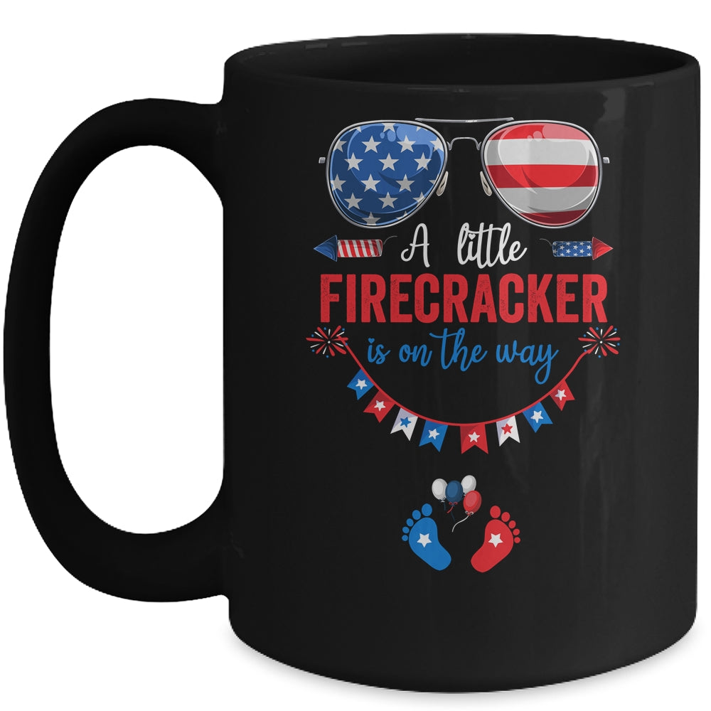 4th Of July Pregnancy Announcement Couples Baby Reveal Mug | siriusteestore