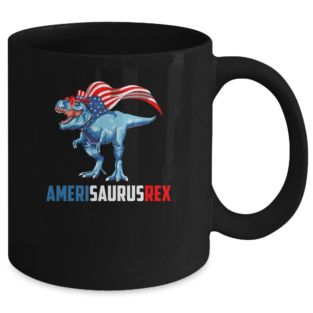 4th Of July T Rex Dinosaur Amerisaurus Rex Boys Kids Men Mug | siriusteestore