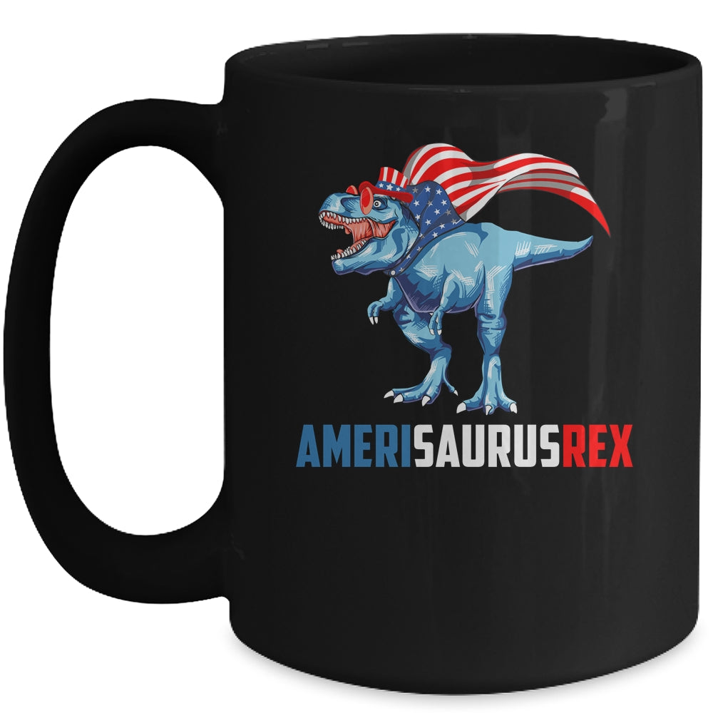 4th Of July T Rex Dinosaur Amerisaurus Rex Boys Kids Men Mug | siriusteestore