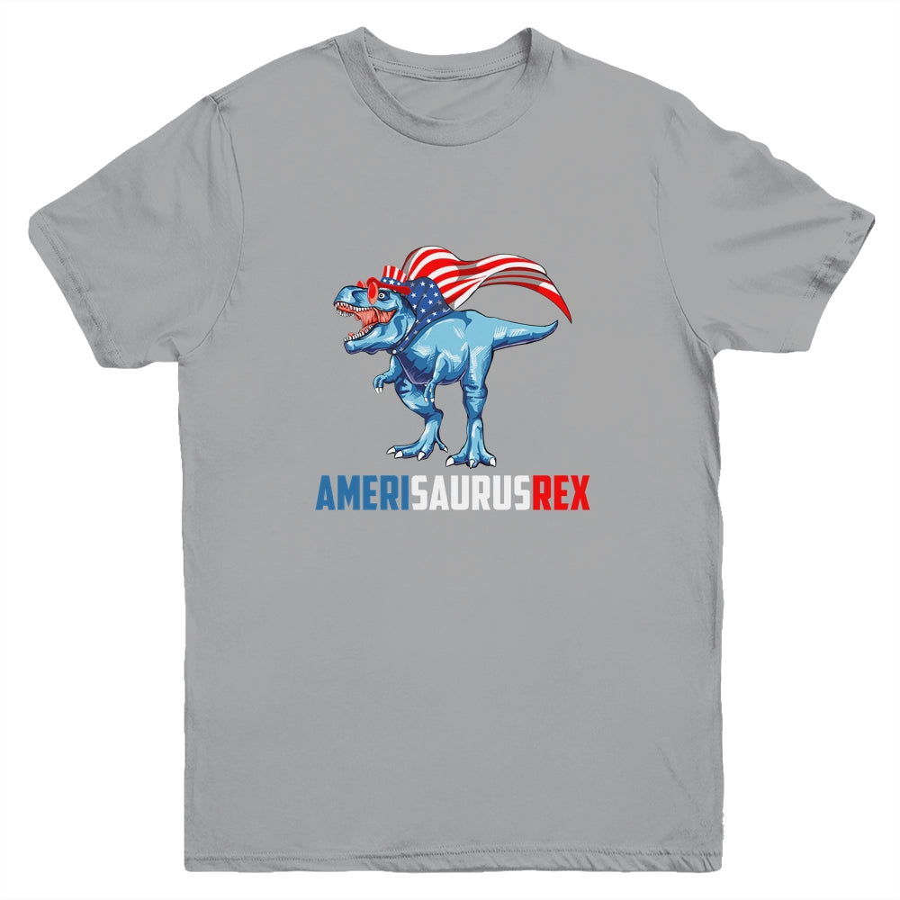 4th Of July T Rex Dinosaur Amerisaurus Rex Boys Kids Men Youth Shirt | siriusteestore