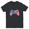 4th Of July Video Game Gamer Kids Boys Men USA Flag Youth Shirt | siriusteestore